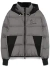 Moncler Marcassin Padded Jacket In Charcoal