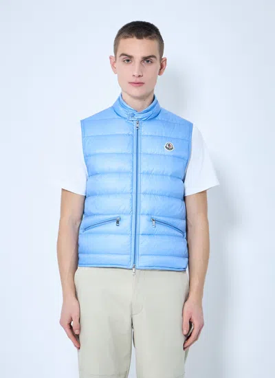 Moncler Men Gui Down Gilet In Blue