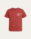 Moncler Men's Heavyweight Graphic T-shirt In Medium Red