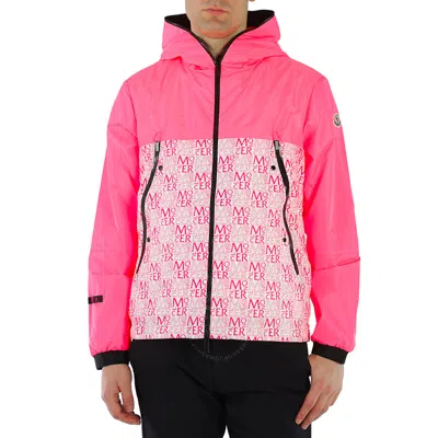 Moncler Men's Hiroyuki Hooded Windbreak Jacket In Pink