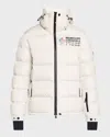 Moncler 'pramint' White Technical Nylon Down Jacket In White