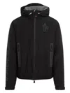 Moncler Padded Technical Poplin Jacket For Outdoor Activities In Black