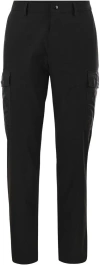 Moncler Gabardine Cargo Trousers In Black