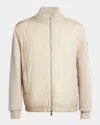 Moncler Luserna Short Down Jacket In Medium Beige