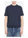 Moncler Knit T-shirt In Blue