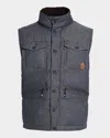 Moncler Men's Krachan Puffer Vest In Gray