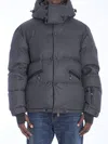 Moncler Elgon Corduroy Down Ski Jacket In Grey