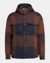 Moncler Ladurns Virgin Wool Down Shirt Jacket In Black