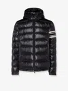 Moncler Men Landre Down Jacket With Contrasting Detail In Black