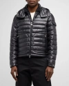 Moncler Lauros Padded Down Jacket In Black Polyester In Black