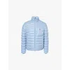 Moncler Mens Light Blue Leveche Logo-patch Shell Jacket In Light Blue