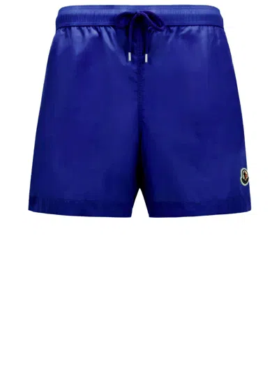 Moncler Men's Light Blue Swim Shorts For Beach Fun And Style