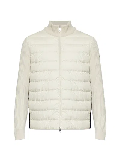 Moncler Men's Lightweight Cardigan For Spring/summer 2026 In White