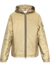 Moncler Evettes Nylon Hooded Jacket In Brown