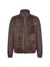 Moncler Doudoune Courte Réversible En Teddy Livra In Brown