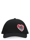 Shop Moncler Men's Logo Baseball Cap In Black