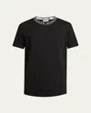 Moncler Short-sleeved Cotton T-shirt In Black