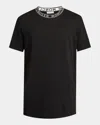 Moncler Short Sleeve Logo Tee In Black