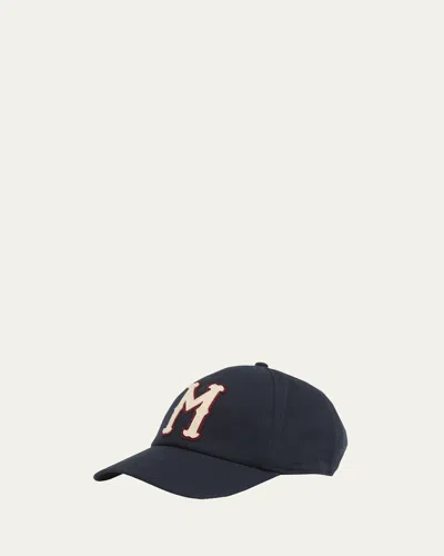 MONCLER MEN'S LOGO COTTON BASEBALL CAP