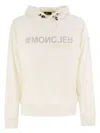 Moncler Men's Logo Cotton Hoodie In Neutral