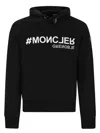 Moncler Grenoble Logo Cotton Hoodie In Black