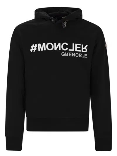 MONCLER MEN'S LOGO COTTON HOODIE