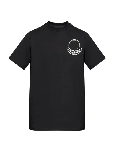 Moncler Men Logo Cotton T-shirt Black