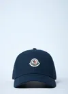 Moncler Men Logo Motif Baseball Cap In Blue