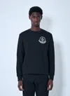 Moncler Men Logo Motif Sweatshirt In Black