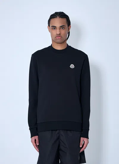 Moncler Men Logo Motif Sweatshirt In Black