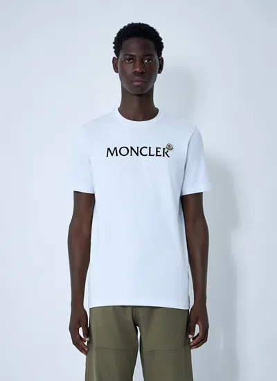 Moncler Men Logo Motif T-shirt In Yellow