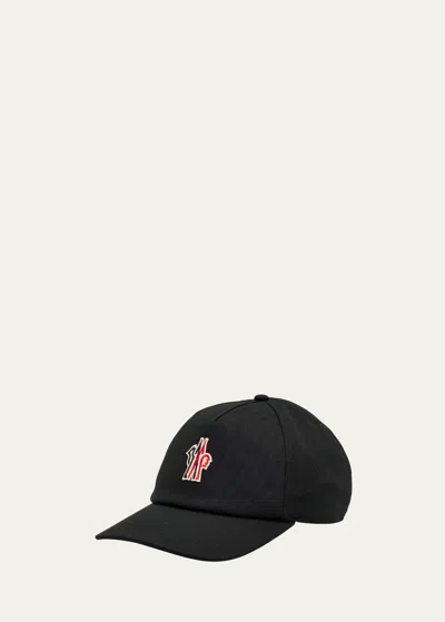 Moncler S Black Brand-patch Cotton Baseball Cap
