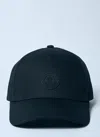 Moncler Men Logo Patch Baseball Cap In Black