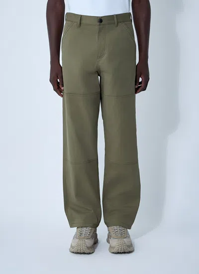 Moncler Men Logo Patch Pants In Multi