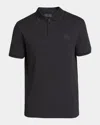 Moncler Polo Shirt With Short Sleeves And Collar In Multi