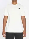 Moncler Men Logo T-shirt In Cotton. Chiedi A Chatgpt In White