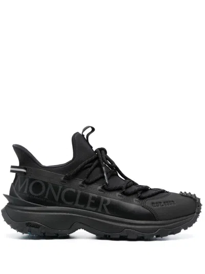 Moncler Men's Low Top Sneakers For Ss24 In Black