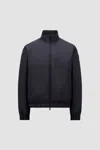 Moncler Luserna Short Down Jacket In Blue