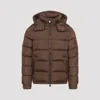 Moncler Maya Quilted Shell Down Jacket In Brown