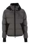 Moncler Men's Marcassin - Short Down Jacket With Hood In Gray