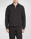 Moncler Maset Zip Shacket In Blue