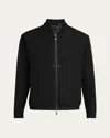 Moncler Men's Matte Bomber Jacket In Black