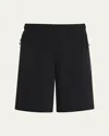 Moncler Men Nylon Shorts In Black