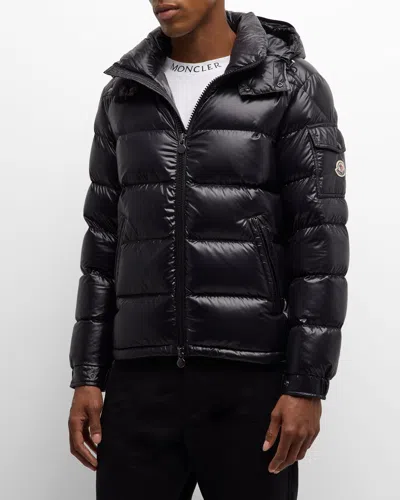 Moncler Men's Maya Short Down Jacket In Black