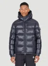 Moncler Men Maya Short Down Jacket In Blue