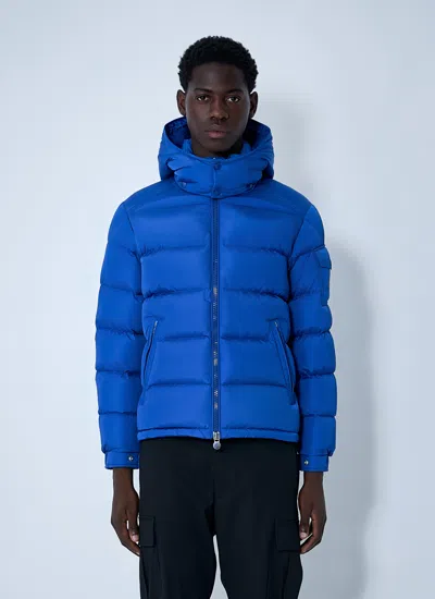 Moncler Men Maya Short Down Jacket In Blue