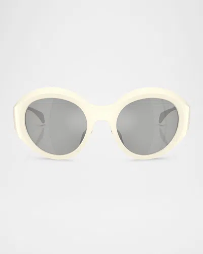 MONCLER MEN'S ME8005 ROUND SUNGLASSES