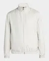 Moncler Men's Meidassa Wind-resistant Jacket In Light Grey