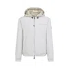 Moncler Offwhite Solid Hood Jacket In White