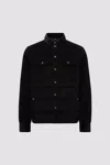 Moncler Black Corduroy Gelt Down Jacket In Black